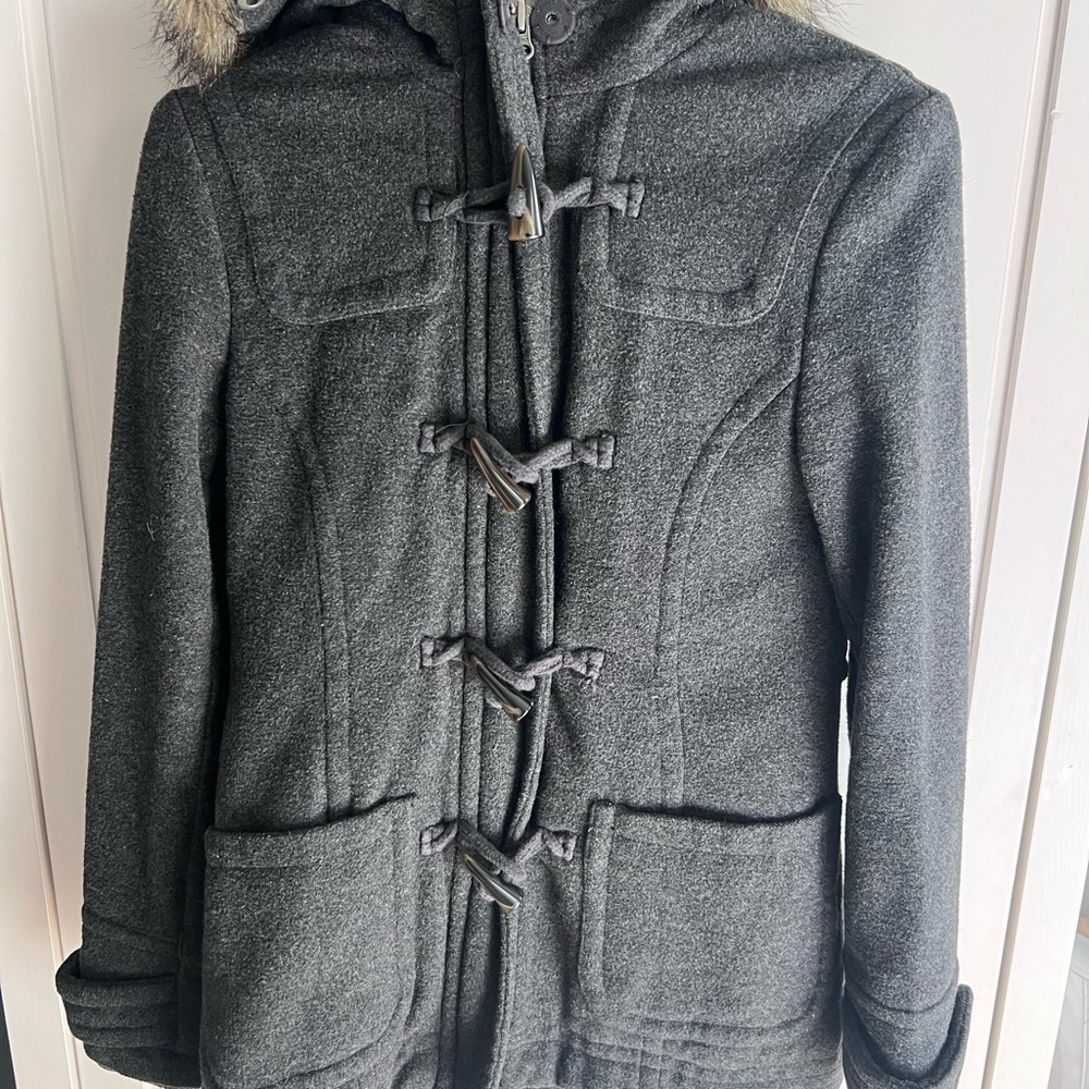 Aeropostale Charcoal Toggle Jacket